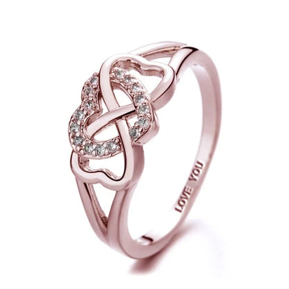 Infinity Heart Knot Ring