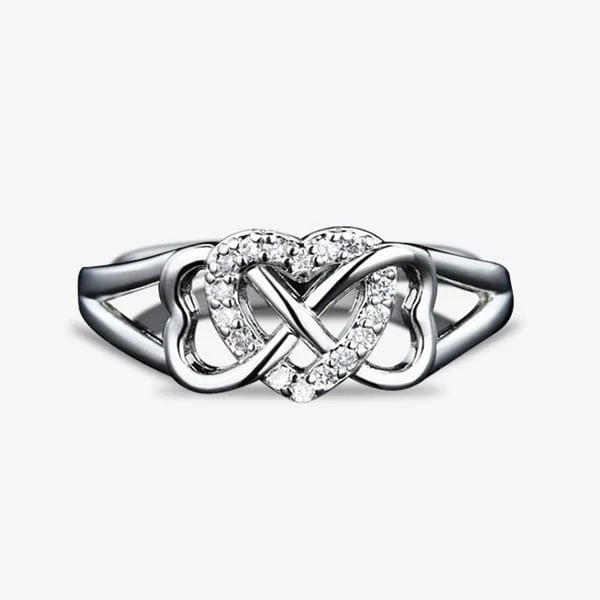 Infinity Heart Knot Ring