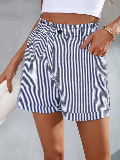 Loose Casual Striped Shorts