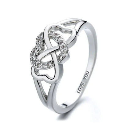 Infinity Heart Knot Ring