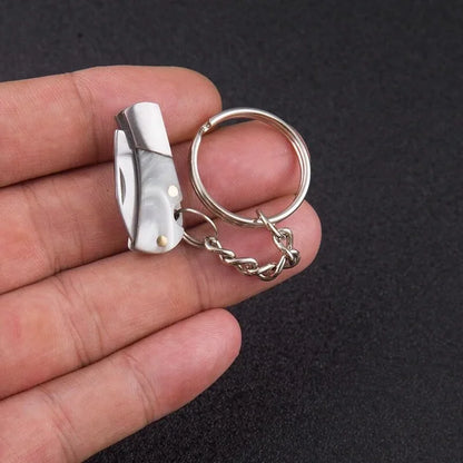 Mini Folding Knife Key Chain