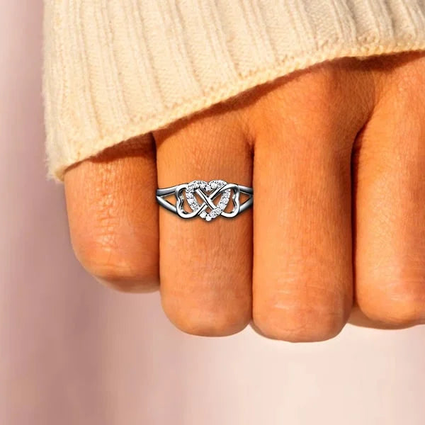 Infinity Heart Knot Ring