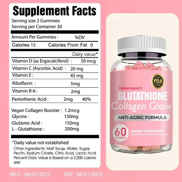 Glutathione Collagen Glow Gummies