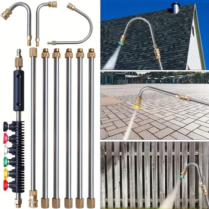 4000 PSI Telescoping High Pressure Washer Wand Set for Gutter & Roof