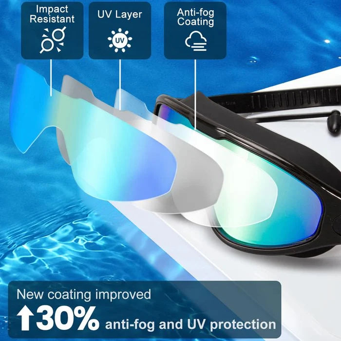 No Leaking Swim Glasses for Men Women Youth