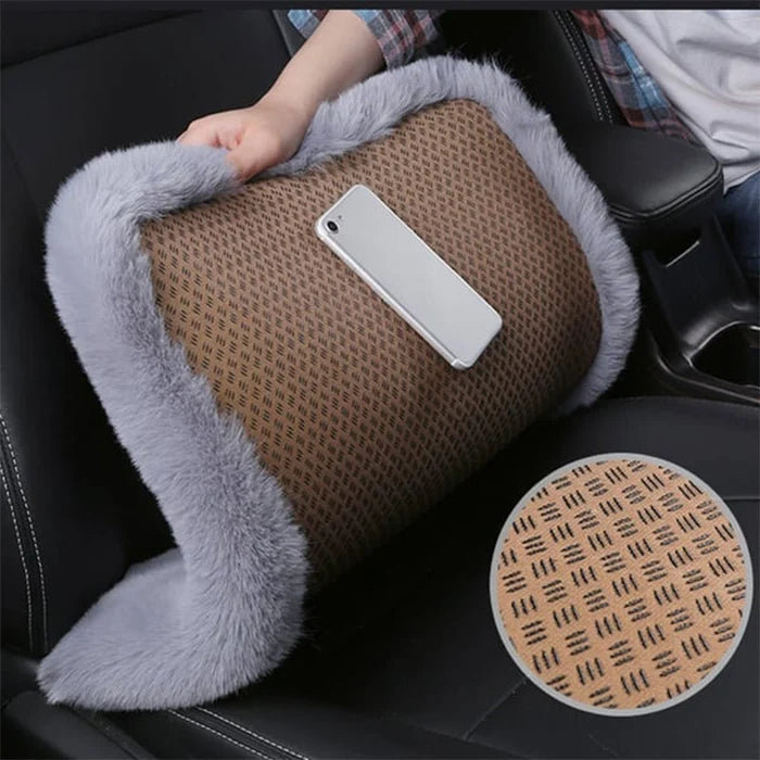 Plush Car Seat Cushion