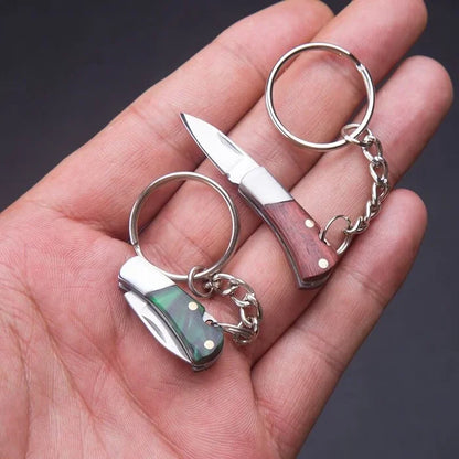 Mini Folding Knife Key Chain