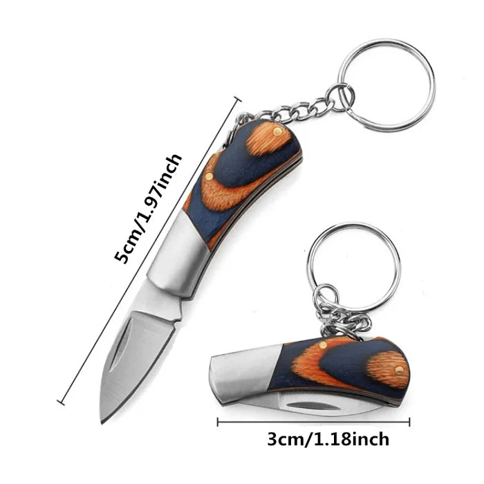 Mini Folding Knife Key Chain